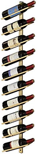 Étagère à vin murale en fer forgé pour maison, restaurant, bar, présentoir décoratif de style européen avec design empilable pour ranger les bouteilles de vin d'une manière élégante et peu encombrante