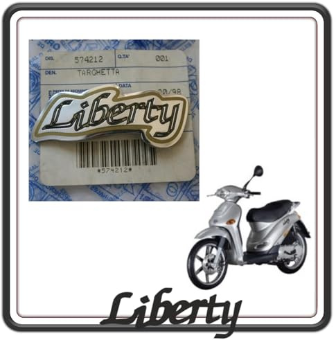 TARGHETTA ADESIVA SCUDO ANTERIORE PER PIAGGIO LIBERTY 50 ORIGINALE PIAGGIO