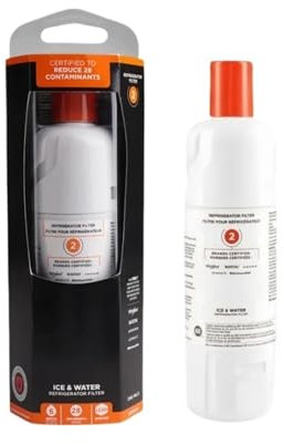 HFKBORHR Agua For Frigorífico Everydrop EDR2RXD1. Compatible con Whirlpool. Filtro De Agua Y Hielo 2 Elementos W10413645A WRF989SDAB(1pcs)