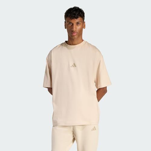 adidas Men's Future Icons SMALL Logo Tee, Crystal Linen, XXL