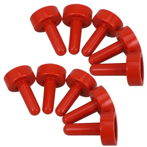 TOBBOMEY 10pcs Rubber Nipples for Livestock Feeding and Safe Artificial Pacifiers for Calves Goats and for Young