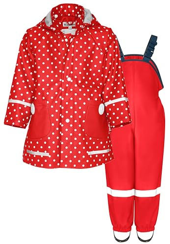 Playshoes Unisex Kinder Regen-set Regenlatzhose Regenanzug (2er Pack)