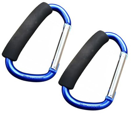 TOYANDONA 2pcs Hanging Chair Hook Carabiner Clips Aluminum Climbing Buckles for Swing Hammock Accessory Random Color