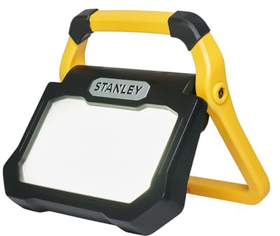 Stanley Lampe de travail pliable 40 W 240 V Corps en polycarbonate léger mais durable Offre 2 modes de fonctionnement, marche/arrêt.