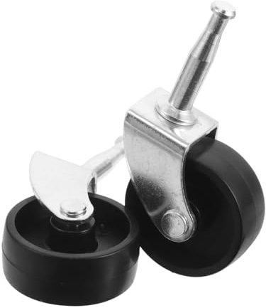 HEALEEP 2 Stück Stille Möbelgerichte Räder Für Möbel Stuhlstuhl Casters Räder Ersatzräder Für Rollwagen Räder Für Stuhlrollen Möbel Kleine Räder Couchtisch Casters Rostfreier Stahl