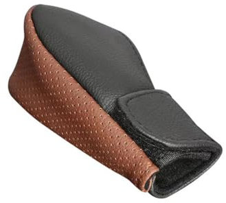 yinjieEUR Auto Schaltknauf Abdeckung für Nissan Micra Pulsar Patrol,Lustige Schaltknauf Haube,Auto Innenraum Dekoration,Schaltknauf Schutz,Komfortable Schaltknaufhülle,F/Black Brown