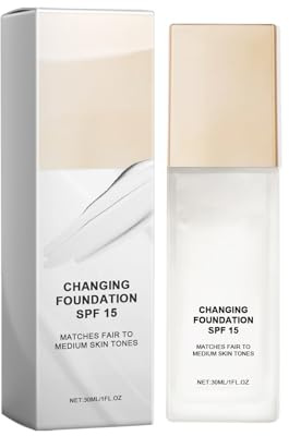 Farbwechselnde Foundation, wasserfeste Foundation, makelloses BB-Creme-Make-up für warme Hauttöne – den ganzen Tag lang