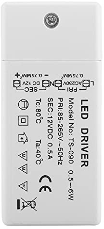 Transformateur d'alimentation du Pilote LED Bonne qualité Life Longue qualité pour 12V LED MR11 G4 MR16 GU5.3 AC 85-265V DC 12V (6W)