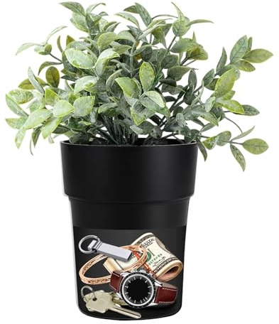 Blumentopf Safe | Pflanzgefäß Mit Verstecktem Safe Und Geheimfach, Zum Verstecken Von Bargeld, Schlüsselanhänger, Uhr, Für Garten, Hof, Haustür, Eingangsbereich, Schreibtisch
