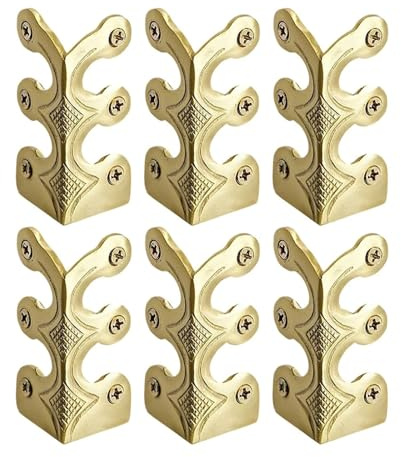 Skiffer - Battiscopa vintage in metallo, protezione decorativa per soggiorno, ufficio, 50 pezzi (oro)