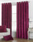 Paoletti Verona gecrushter Samt Vorhang mit Ösen, 66 x 90 (168 x 229 cm), rot