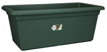 elho Green Basics Garten XXL 80cm - Leaf Green | L 39 x B 77 x H 34.5 cm | für den Außenbereich