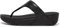 Fitflop Damen LULU TOE POST - LEATHER Zehenstütze Sandalen, Schwarz (Schwarz 001), 43 EU