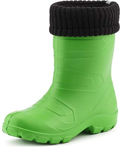 Ladeheid Stivali Imbottiti Bambino e Bambina in Spuma Eva LA845KIDS (Verde375c/Nero, 25 EU)
