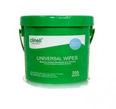 Clinell Z6CWBUC225 Universal Wipes in Bucket, Pack of 225