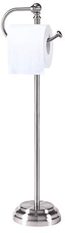 SunnyPoint Classic Bathroom Free Standing Toilet Tissue Paper Roll Holder Stand