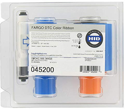 Fargo YMCKO Farbband #45200 für Modell DTC4500e Drucker