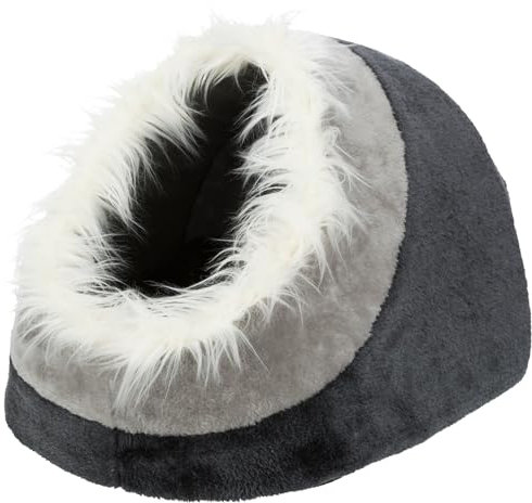 Trixie kattenmand iglo minou donkergrijs / lichtgrijs (35X26X41 CM)