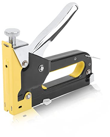3-in-1 Handtacker, Schwerlast Heftklammer Manuelle Nagelpistole Tackerpistole Handwerker zum Fixieren Tacker zum Basteln für Polster, Befestigungsmaterial, Zimmerei, Möbel (Nur Handtacker)