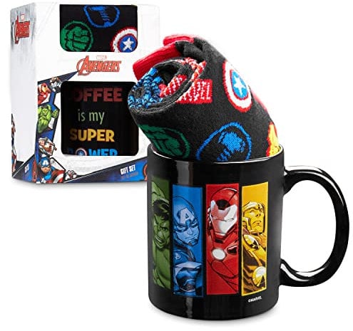 Marvel Mug Avengers Cadeau Homme Mug et Chaussettes