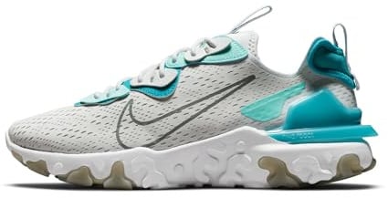 Nike React Vision Herrenschuh, Pure Platinum/Smoke Grey-Aquamarine, DM2828-001, 45.5 EU (11.5 US)