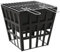 vidaXL Feuerstelle mit Grillrost 2-in-1 Grill Feuerschale Feuerkorb Terrassefeuer Gartenfeuer Terrassenofen BBQ Terrasse 34x34x48cm Stahl