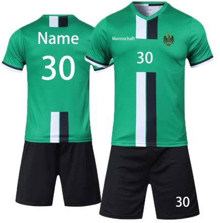 LAIFU Benutzerdefiniert Fussball Trikot Kinder Set und Erwachsene Set Personifizieren Name Nummer Mannschaft Fussball Trikots Herren und Frauen