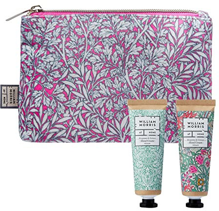 William Morris At Home Hand Care Bag, Bergamot & Vetiver, 2 x 30ml