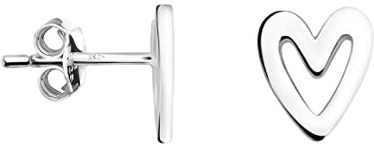 SOFIA MILANI - Damen Ohrringe 925 Silber - Herzen Ohrstecker - E1197