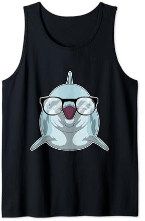 Delfin Nerd Brille Tank Top