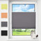 HOMEDEMO Plissee Klemmfix ohne Bohren Jalousien, Dunkelgrau, 45x80cm(BxH), Plisseerollo Fensterrollo mit Klemmträger, Faltrollo Klemmrollo Sicht-und Sonnenschutz Rollos für Fenster & Tür