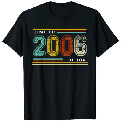 Limited 2006 Edition Anniversaire Design rétro T-Shirt
