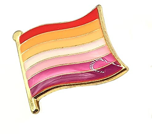 SNS Components Lesbischer Stolz, Metall-Emaille, LGBT-Flagge, Brosche