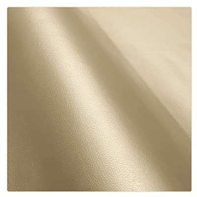 Kunstleder Meterware Glatt Stoffe zum Nähen Beige Wasserdichte Polsterung (1 Stk- Breite: 140cm x Länge: 100cm) Polsterstoff Polster für Möbel Schuhe Handtaschen Accessoires & Bastelarbeiten