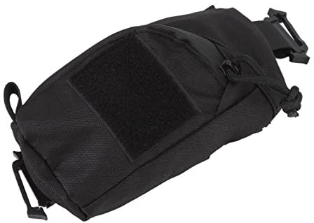 Pwshymi Sac de Fixation de Sac à Dos, Pochette de Sangle de Sac à Dos à Double Couche pour appareils Photo numériques pour téléphone Portable(Le Noir)