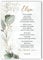 Taufgeschenk Kunstdruck | Taufe Poster | personalisiert | Patenbrief Patenkind | Eukalyptus | Junge oder Mädchen