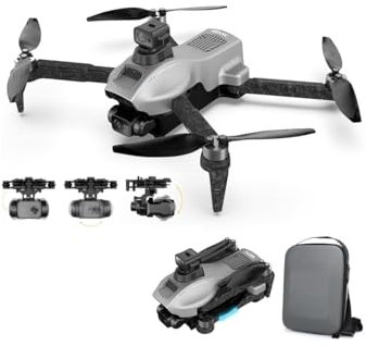 LUXWALLET Nocchi Fly-High – 5 Ghz WiFi GPS Drone - Laser Obstacle Avoidance - 3 Axis Gimbal Drone – 4K Camera Drone- Borstelloze Motor – Return To Home - Zilver