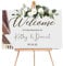 Welcome to Our Wedding Sign Personalised Wedding Entrance Sign Custom Welcome Weddings Signs Mirror Acrylic Guide Plaque Weddings Mirror Signs(Silver L Design 1)