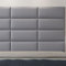 NOVECRAFTO Padded Wall Panels - Set of 8 pcs Peel & Stick 3D Soft Wall Panels, Anti-Collision Kids Room Tatami Stickers, Self-Adhesive Cushion 23.6x9.8 In (60x25cm) - Stick On Headboard Panel in Grey