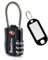 SharkByte TSA Suitcase Locks - 3-Dial Security Travel Combination Padlock, Flexible Cable Wire Travel Lock for Suitcases Luggage Case Travel Bag Gym Locker Code Small Padlock (Pack of 1)