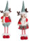 Set 2 Renne Natalizie Lui & Lei, Renne di Natale Decorative, Coppia Renne Addobbo di Natale (Renne Ginger e Fred 70 cm)