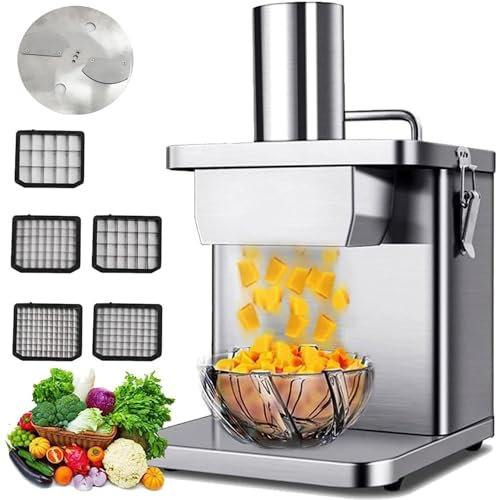 RayGenius Commercial Professional 200 Watt Slicer, Meat Grinder, Automatic Electric Meat Processor, Slicer, 10mm Blade