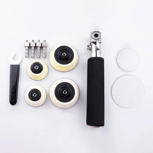 LeTkingok Handheld Woodworking Wooden Rotary Sander, Polisher Universal Adjustable Angle Lathe Accessories Wooden Rotary Sander Device