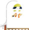 Mobile Halterung, Babybett Klingelhalterung, Halter Arm Halterung, Mobile Halter Gestell Stange, Kinderbett Mobile Glockenhalter, Kinderzimmer-Dekoration, 61 cm baby mobile für bett (ohne Spielzeug)
