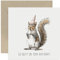 Old English Co. Humorous Squirrel 'Go Nuts' Birthday Greeting Card - Funny Birthday Card for Him Her | Blank Inside