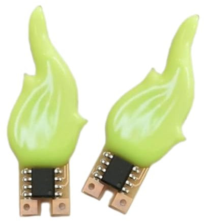 perfk Kandelaber-Lampen, Flammenlichter, Dekoration, tragbare Flammenlampen, Kerzenlichter für Hochzeit, Wohnzimmer, Outdoor-Party, Geburtstag, Grün