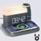 HOURUNTAIL alarm clock with Multi-Function Mobile Phone Watch Wireless Charging 15W Max Touch Bedside Lamp,3 Colors nightlight, Sleep Timer for Bedroom,Bedside,Desk