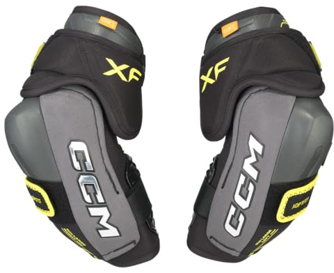 CCM Tacks XF Eishockey Ellbogenschoner Senior (Grau, Größe: M)