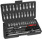 Putentfun 46PCS Socket Wrench Set, 1/4 Inch Ratchet Socket Set, Metric Drive Socket Wrench Ratchet Tools Kit, Screwdriver Bits Auto Vehicle Repair Tool