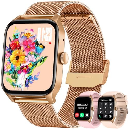 Smart Watch Women Fitness Tracker: 1.83 Touch Screen Bluetooth Call Answer Smartwatch 100+ Sports Activity Step Counter Heart Rate Blood Pressure Oxygen Sleep Monitor IP67 Waterproof For Android Ios